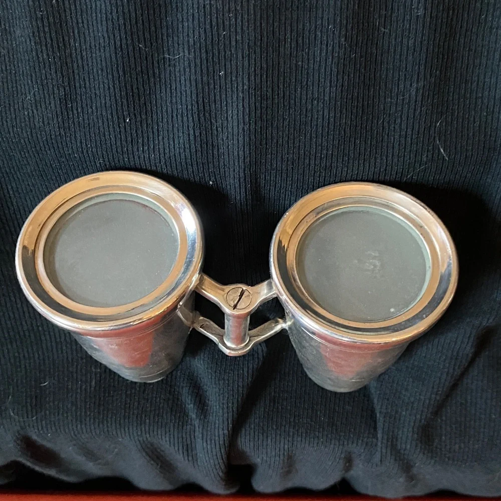 Vintage Miniature Binoculars Double Flask